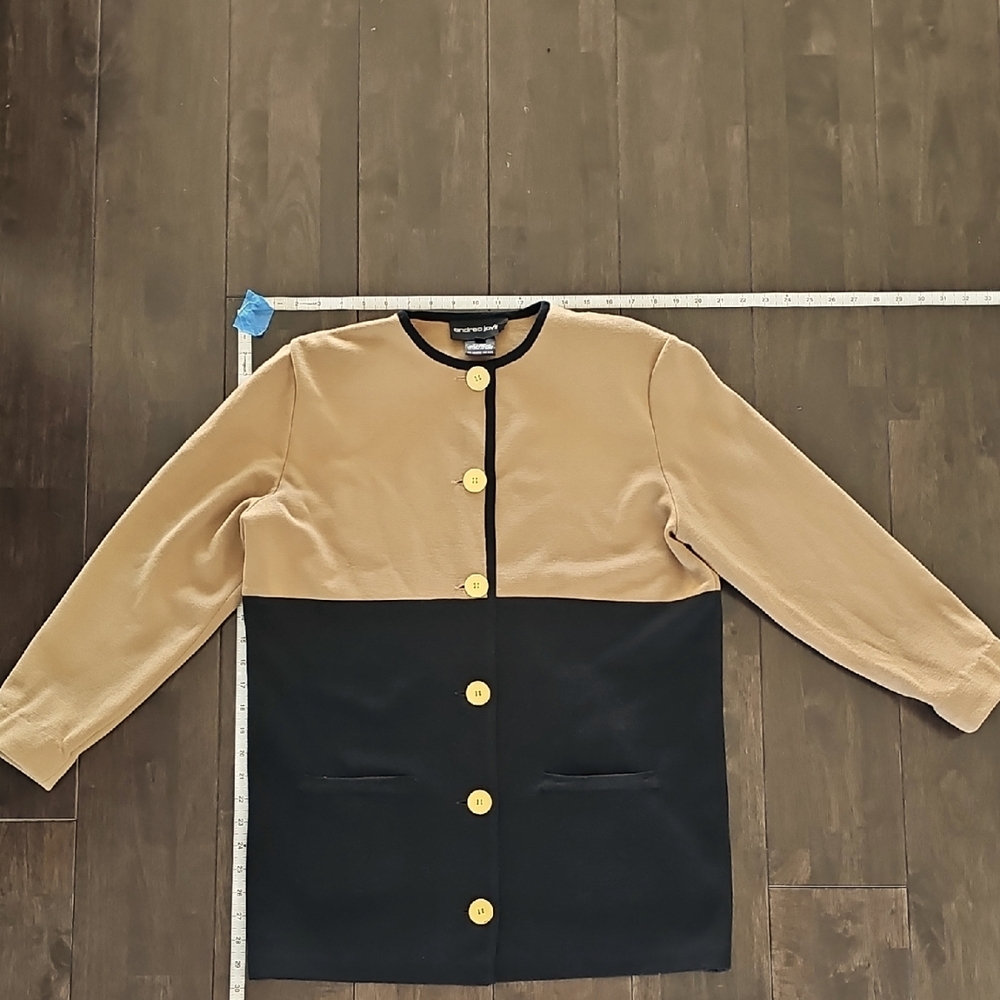 Two-Tone Black and Tan Women's Jacket